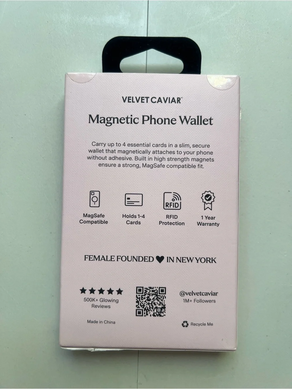 Velvet Caviar MagSafe Wallet - Halo Moonstone